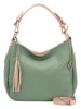 Lia Biassoni Leren schoudertas "Garga" groen - (B)36 x (H)26 x (D)10 cm