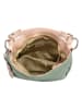 Lia Biassoni Leder-Schultertasche "Garga" in Grün - (B)36 x (H)26 x (T)10 cm