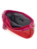 Lia Biassoni Leder-Schultertasche "Garga" in Rot - (B)36 x (H)26 x (T)10 cm