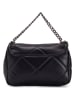 Lia Biassoni Leder-Henkeltasche "Salto" in Schwarz - (B)30 x (H)17 x (T)8 cm