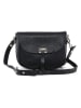 Lia Biassoni Leder-Umhängetasche "Neva" in Schwarz - (B)20 x (H)16 x (T)6 cm