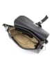 Lia Biassoni Leder-Umhängetasche "Neva" in Schwarz - (B)20 x (H)16 x (T)6 cm