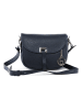 Lia Biassoni Leder-Umhängetasche "Neva" in Dunkelblau - (B)20 x (H)16 x (T)6 cm
