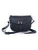 Lia Biassoni Leder-Umhängetasche "Neva" in Dunkelblau - (B)20 x (H)16 x (T)6 cm