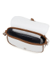 Lia Biassoni Leder-Umhängetasche "Neva" in Weiß - (B)20 x (H)16 x (T)6 cm