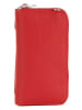 Lia Biassoni Leren smartphonetas "Cerca" rood - (B)11 x (H)19 x (D)4 cm