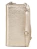 Lia Biassoni Leder-Handytasche "Cerca" in Gold - (B)11 x (H)19 x (T)4 cm