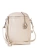 Lia Biassoni Leder-Umhängetasche "Secco" in Creme - (B)15 x (H)20 x (T)4 cm