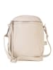 Lia Biassoni Leder-Umhängetasche "Secco" in Creme - (B)15 x (H)20 x (T)4 cm