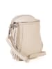 Lia Biassoni Leder-Umhängetasche "Secco" in Creme - (B)15 x (H)20 x (T)4 cm