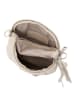 Lia Biassoni Leder-Umhängetasche "Secco" in Creme - (B)15 x (H)20 x (T)4 cm