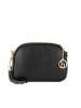 Lia Biassoni Leder-Umhängetasche "Flumendosa" in Schwarz - (B)23 x (H)17 x (T)7 cm