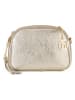 Lia Biassoni Leder-Umhängetasche "Flumendosa" in Gold - (B)23 x (H)17 x (T)7 cm