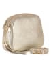 Lia Biassoni Leder-Umhängetasche "Flumendosa" in Gold - (B)23 x (H)17 x (T)7 cm