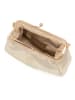 Lia Biassoni Leder-Clutch "Ciane" in Gold - (B)24 x (H)16 x (T)8 cm