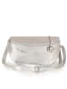 Lia Biassoni Leder-Umhängetasche "Scaffaiolo" in Silber - (B)31 x (H)20 x (T)1 cm