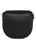 Lia Biassoni Leder-Umhängetasche "Accesa" in Schwarz - (B)24 x (H)18 x (T)12 cm