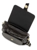 Lia Biassoni Leder-Umhängetasche "Accesa" in Schwarz - (B)24 x (H)18 x (T)12 cm