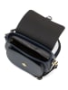 Lia Biassoni Leder-Umhängetasche "Accesa" in Dunkelblau - (B)24 x (H)18 x (T)12 cm