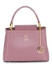 Lia Biassoni Leder-Henkeltasche "Giacopiane" in Rosa - (B)19 x (H)18 x (T)9,5 cm