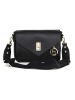 Lia Biassoni Leren schoudertas "Bordaglia" zwart - (B)22 x (H)16 x (D)7 cm