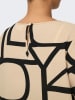ONLY Carmakoma Bluse in Beige/ Schwarz