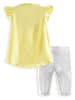 Denokids 2-delige outfit geel/zilverkleurig