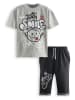 Denokids 2-delige outfit grijs/zwart