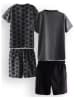 Denokids 2er-Set: Pyjamas in Schwarz/ Anthrazit