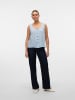Vero Moda Top w kolorze błękitno-białym
