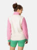 KARI TRAA Fleece vest "Rothe" crème/lichtroze/groen