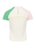 KARI TRAA Trainingsshirt "Linnea" in Creme/ Rosa/ Grün