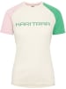 KARI TRAA Trainingsshirt "Ella" crème/lichtroze/groen