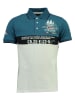 Geographical Norway Poloshirt "Kassovitz" in Blau/ Weiß
