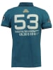 Geographical Norway Poloshirt "Kassovitz" in Blau/ Weiß