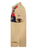 Geographical Norway Poloshirt "Kidney" in Beige/ Rot/ Schwarz