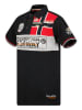 Geographical Norway Koszulka polo "Kidney" w kolorze czarno-czerwono-białym