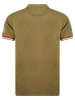 Geographical Norway Poloshirt "Kidney" in Khaki/ Rot/ Weiß