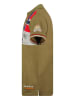 Geographical Norway Poloshirt "Kidney" in Khaki/ Rot/ Weiß