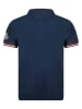 Geographical Norway Poloshirt "Kidney" donkerblauw/rood/wit