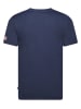 Geographical Norway Koszulka "Jassier" w kolorze granatowym