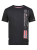 Geographical Norway Shirt "Jogo" in Schwarz
