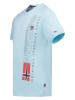Geographical Norway Koszulka "Jogo" w kolorze błękitnym
