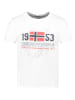 Geographical Norway Koszulka "Japigal" w kolorze białym