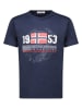 Geographical Norway Koszulka "Japigal" w kolorze granatowym
