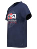 Geographical Norway Koszulka "Japigal" w kolorze granatowym