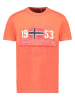 Geographical Norway Koszulka "Japigal" w kolorze pomarańczowym