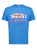 Geographical Norway Koszulka "Japigal" w kolorze niebieskim