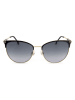 Carolina Herrera Damen-Sonnenbrille in Schwarz-Gold/ Dunkelblau
