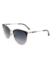 Carolina Herrera Damen-Sonnenbrille in Schwarz-Gold/ Dunkelblau